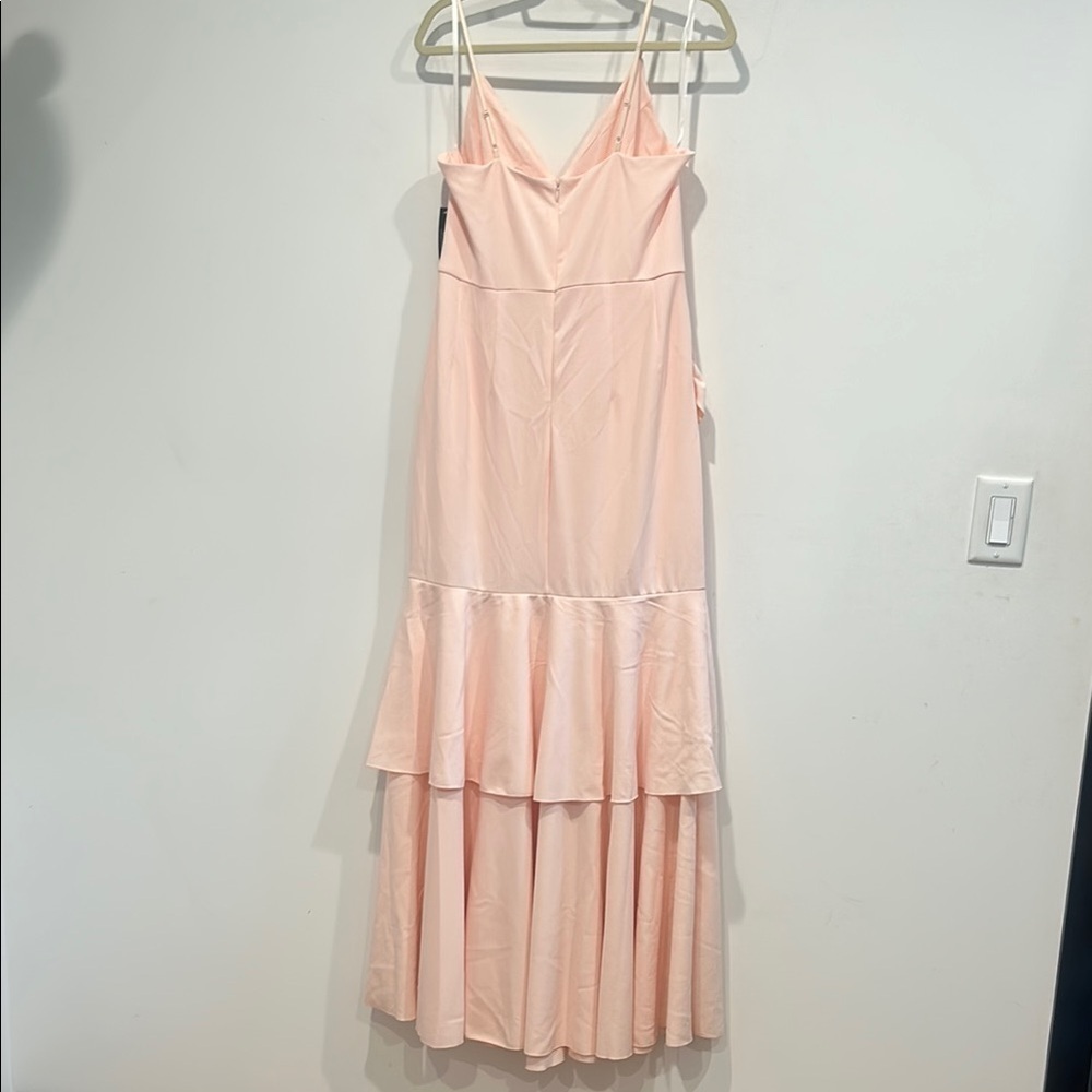 Venus soft pink tier Maxi gown Wedding Guest women 14 new w tag plus size - Picture 7 of 8